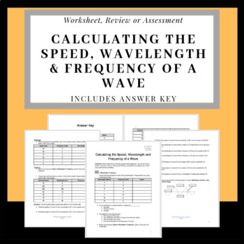 Preview of Introduction to Calculating Wavelengths, Frequency & Speed of Waves