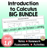 Introduction to Calculus BIG Bundle with Lesson Videos (Unit 10)