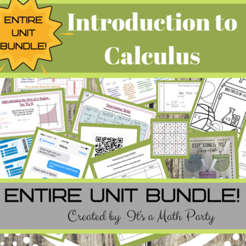 Preview of Introduction to Calculus - ENTIRE UNIT BUNDLE