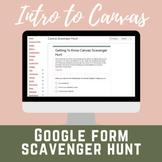 Introduction to Canvas Google Form Scavenger Hunt