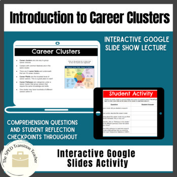 Preview of Introduction to Career Clusters | Interactive Slideshow 
