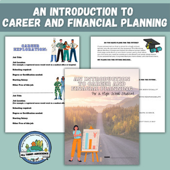 Preview of Career Exploration and Financial Literacy Worksheets