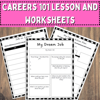 Preview of Introduction to Careers | Jobs vs. Career | Middle School Counseling Lesson