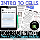 Introduction to Cells Close Reading Packet
