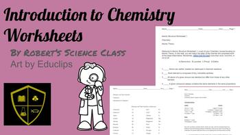 Preview of Introduction to Chemistry Worksheets