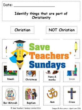 Preview of Introduction to Christianity Lesson Plan, Worksheets and PowerPoint