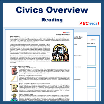 Preview of Introduction to Civics