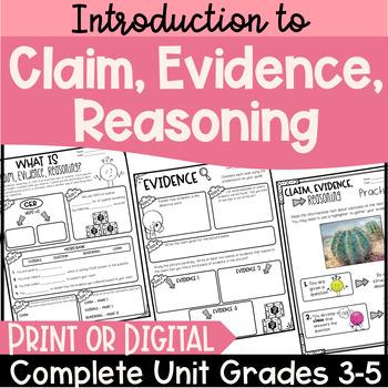 Preview of Introduction to Claim Evidence Reasoning Complete Unit