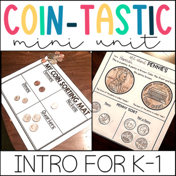 Preview of Money Worksheets and Activities | Identifying and Counting Coins Money Unit