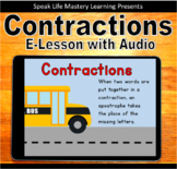 Introduction to Contractions E-Lesson BoomCards with Audio