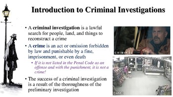 Preview of Introduction to Criminal Investigation Notes