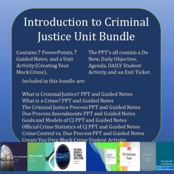Preview of Introduction to Criminal Justice Unit Bundle
