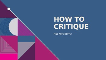 Preview of Introduction to Critique
