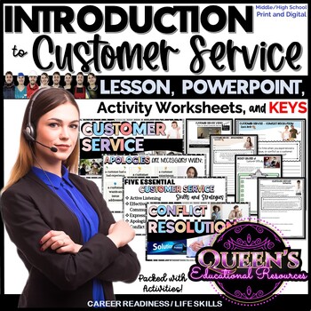 Preview of Introduction to Customer Service Lesson | Career Readiness Lesson and Activities