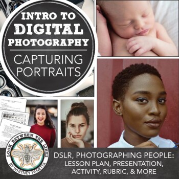 Preview of Introduction to DSLR Portrait Photography: Lesson Plan, PowerPoint, Printables