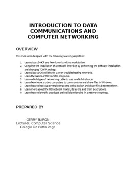 Preview of Introduction to Data Communications and Computer Networking