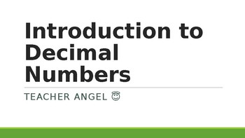 Preview of Introduction to Decimal Numbers