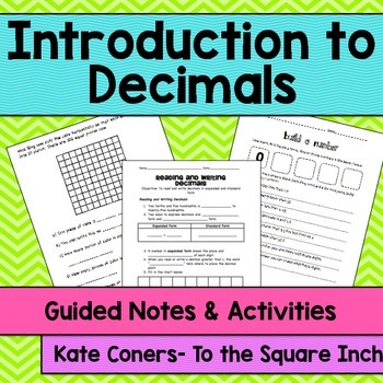 Preview of Introduction to Decimals Guided Notes & Activities | Interactive Notebook Format