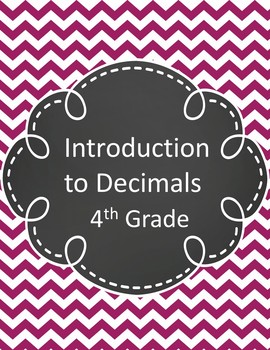 Preview of Introduction to Decimals for 4th Grade