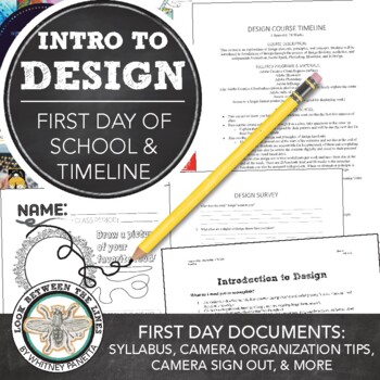 Preview of Introduction to Design First Day of School: Syllabus, Activity, Course Timeline