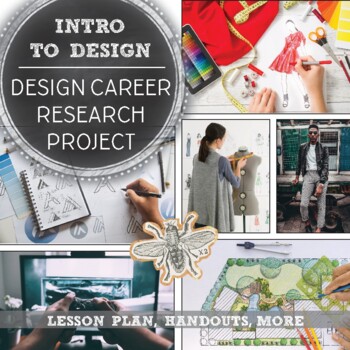 Preview of Introduction to Design: Middle, High School Art & Design Career Research Project
