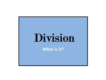 Preview of Introduction to Division (4.NBT.B.6)
