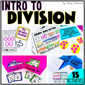 Preview of Introduction to Division with Equal Groups, Division Word Problems & Activities