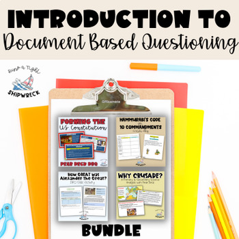 Preview of Introduction to Document Based Questions for Middle School DBQ Skills BUNDLE