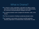 Introduction to Drama & Character Types