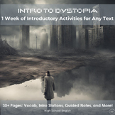 Introduction to Dystopian Literature | Activities for Any 