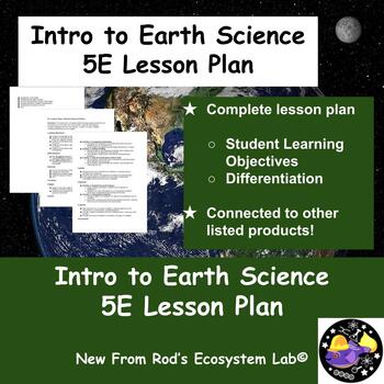Preview of Introduction to Earth Science 5E Lesson Plan **Editable**