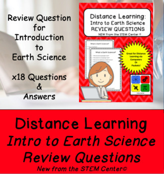 Preview of Introduction to Earth Science Review Questions - Distance Learning Activity