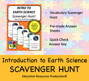 Preview of Introduction to Earth Science - Scavenger Hunt Activity