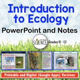 Introduction to Ecology PowerPoint and Notes