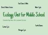 Introduction to Ecology for Middle School