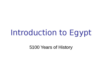 Preview of Introduction to Egypt