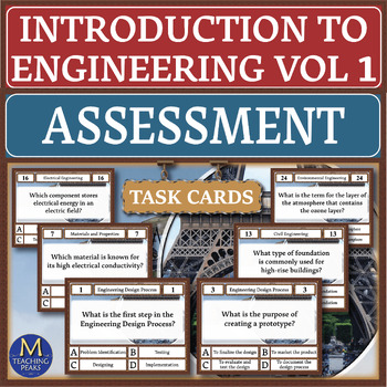 Preview of Introduction to Engineering: Assessment Task Cards Volume 1