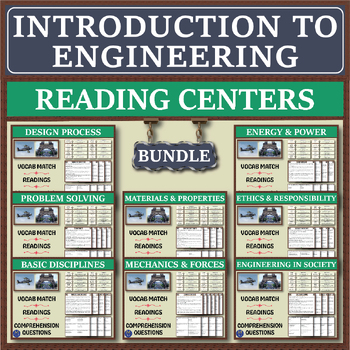 Preview of Introduction to Engineering Series: Reading Centers Bundle