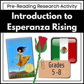 Preview of Introduction to Esperanza Rising ( A Pre-Reading Research Project )