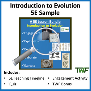 Preview of Introduction to Evolution - 5E Bundle - Teaching Timeline & Additional Resources