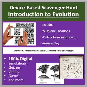 Preview of Introduction to Evolution – A Digital Scavenger Hunt Activity