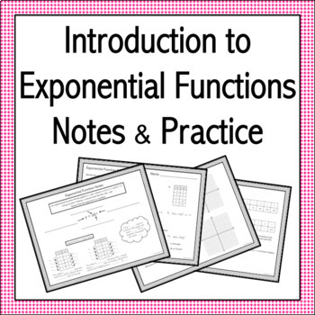 Preview of Introduction to Exponential Functions Notes & Practice
