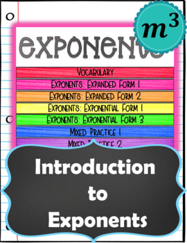 Preview of Introduction to Exponents: DIGITAL NOTES & SELF-GRADING QUIZ(Distance Learning)