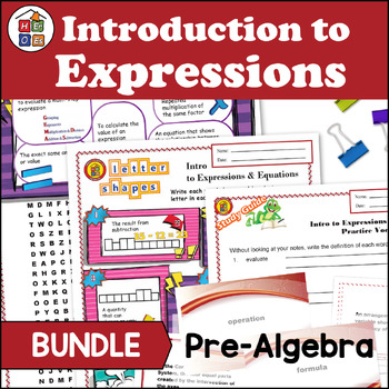 Preview of Introduction to Expressions Vocabulary Bundle
