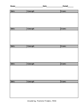 Preview of Bell Ringer and/or Exit Ticket Template