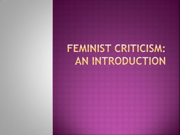 Preview of Introduction to Feminist Criticism (Presentation)