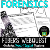 Introduction to Fibers - Forensics WebQuest (Print & Digital)