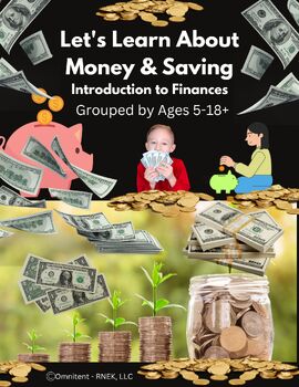 Preview of Introduction to Finance, Money, Savings w/ Easel Quiz & Worksheet All Ages