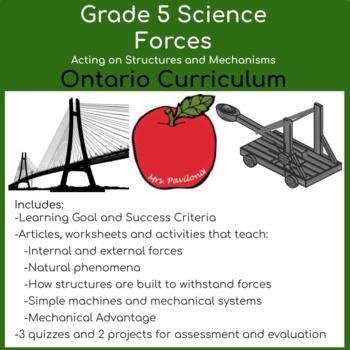 Preview of Introduction to Forces Acting on Structures Science Unit