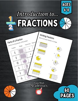 Preview of Introduction to Fractions: Parts of a Fraction, Drawing/Writing Fractions